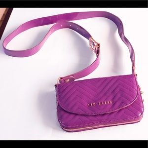 Ted Baker Purple Patent Leather Crossbody Bag